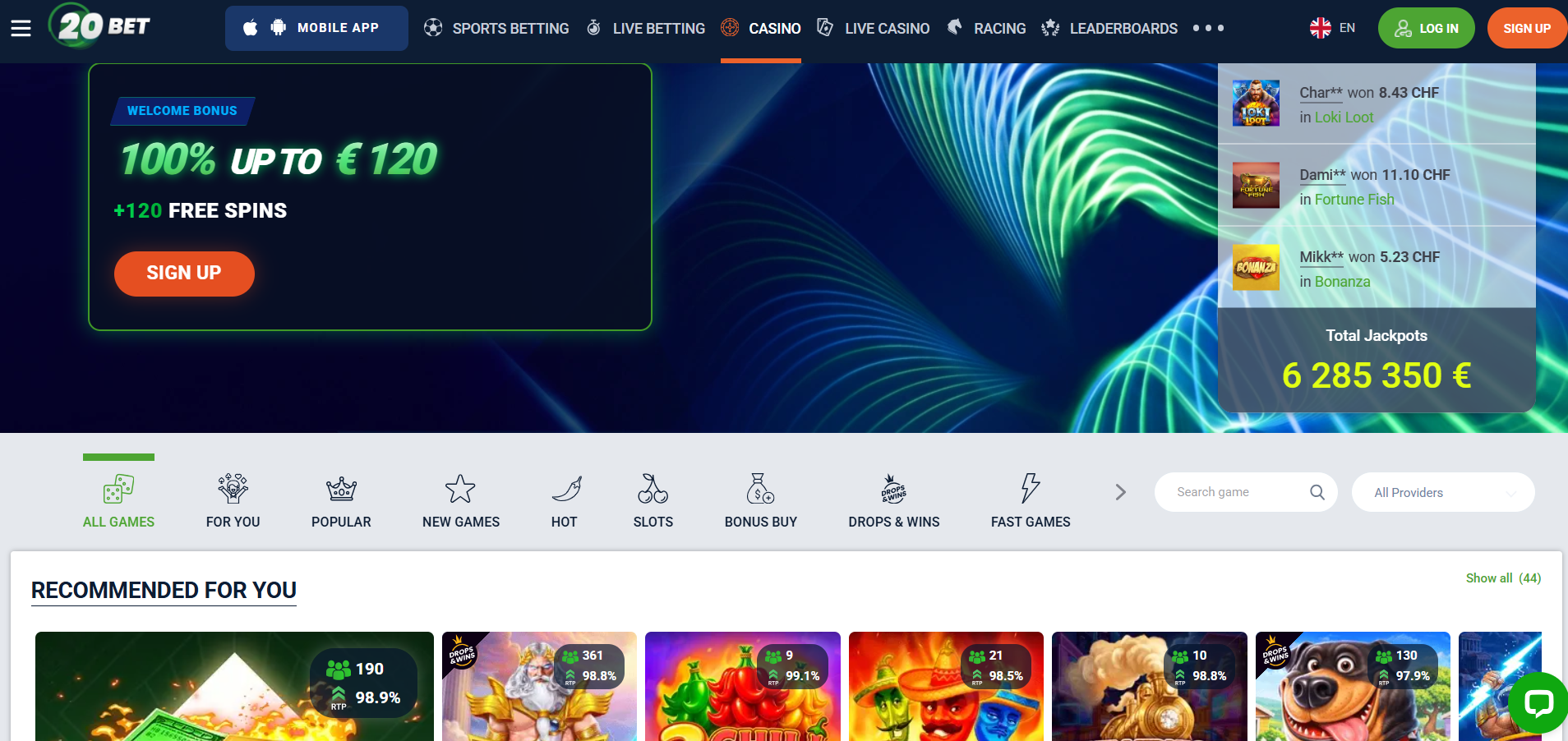 20Bet Casino